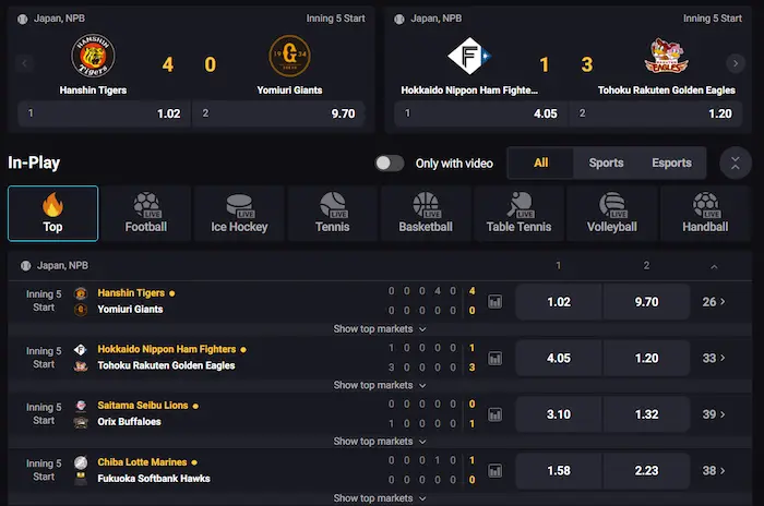 AmonBet Casino sport-live