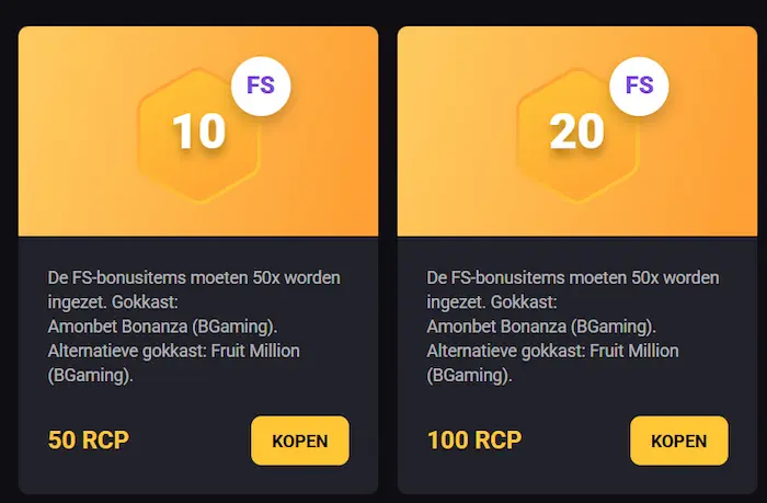 AmonBet Casino bonuses