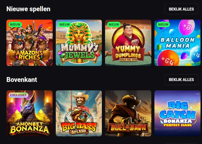 AmonBet Casino spellen